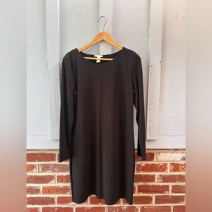 H&M basics body on long sleeve black mini dress